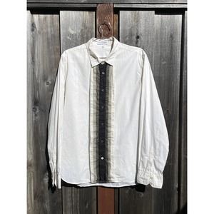 VTG Yves Saint Laurent Ribboned Shirt Size M White Italy Colorblock